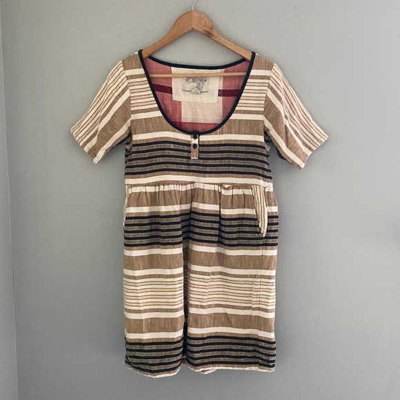Ace & Jig Dresses & Skirts - Ace & Jig Maine Grainsack Dress Striped M
